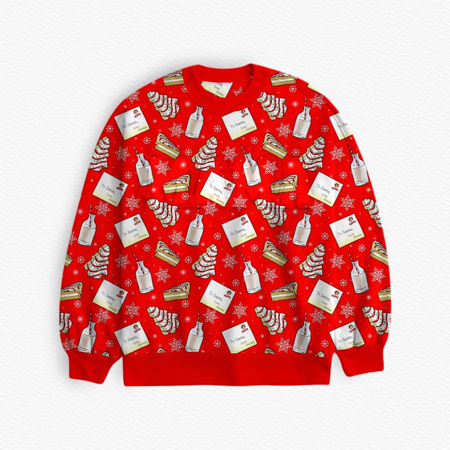Christmas Tree Cakes Bamboo Adult French Terry Crewneck
