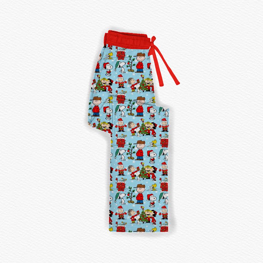 Snoopy Claus Adult Straight Leg Pants