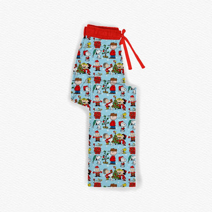 Snoopy Claus Adult Straight Leg Pants