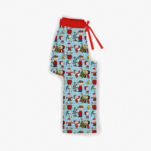 Snoopy Claus Adult Straight Leg Pants