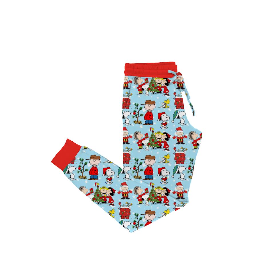 Snoopy Claus Bamboo Adult Jogger Pants