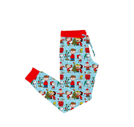 Snoopy Claus Bamboo Adult Jogger Pants