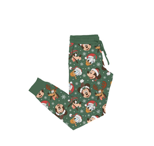 Christmas At Walt's Bamboo Adult Jogger Style Pants