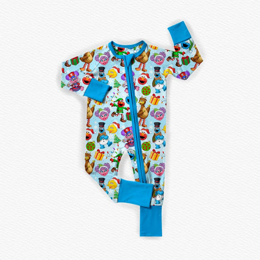 Sesame Street Secret Santa Bamboo Zippy