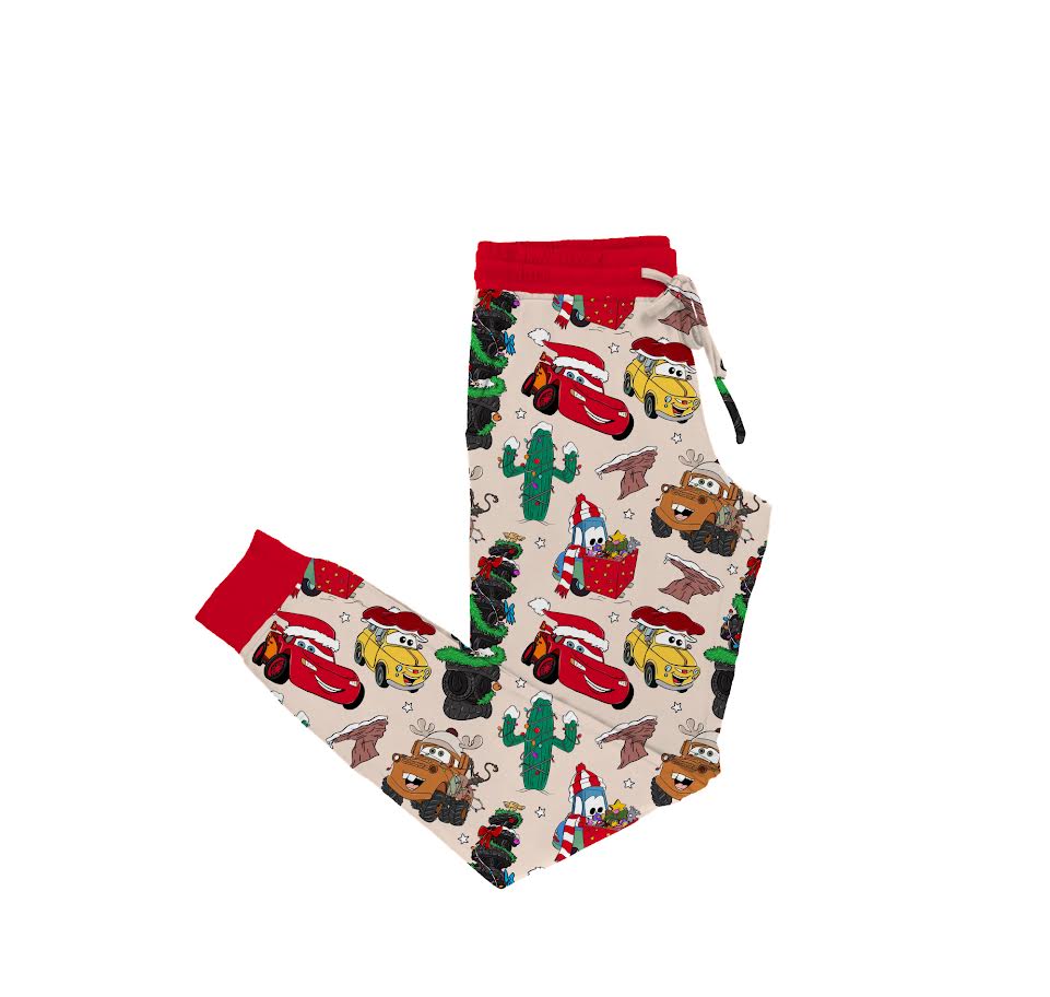 Kachow Christmas Bamboo Adult Jogger Pants