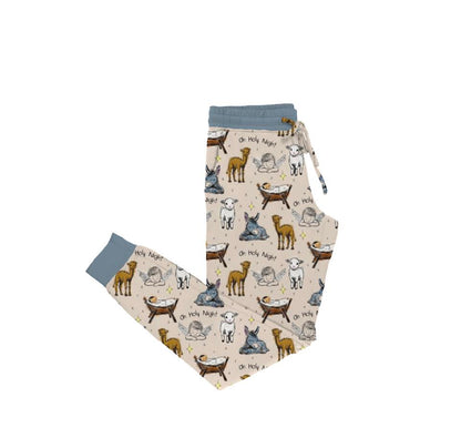 Oh Holy Night Bamboo Adult Jogger Pants