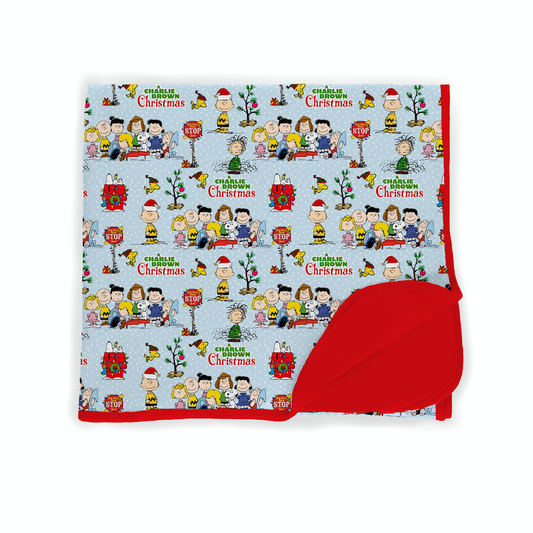 A Charlie Brown Christmas Double Layered Bamboo Blanket