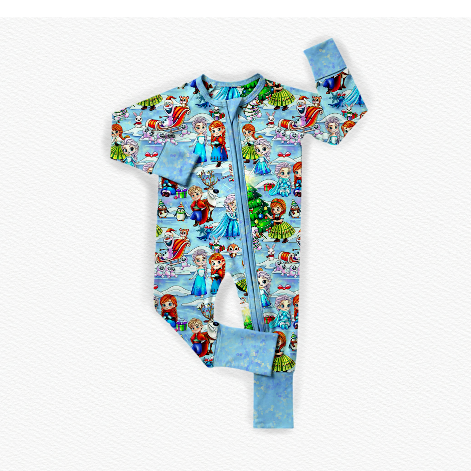Do You Wanna Build A Snowman? Bamboo Zippy Pajamas