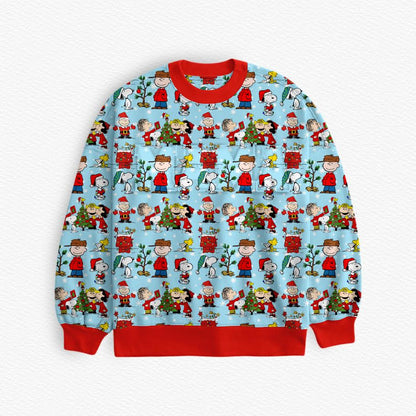 Snoopy Claus Bamboo Adult French Terry Crewneck