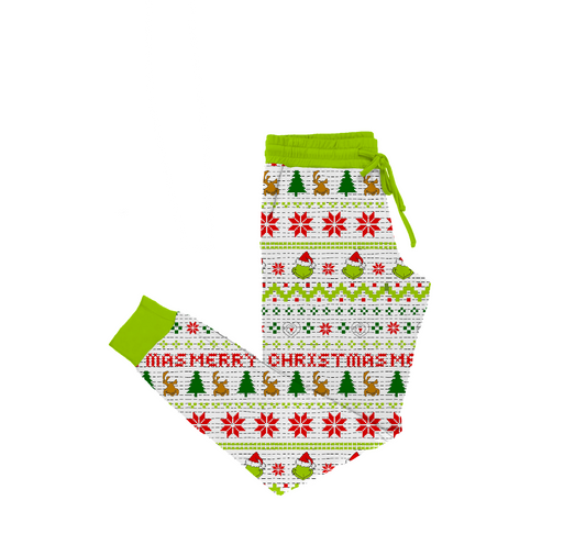 Grumpmas Fair Isle Bamboo Adult Jogger Style Pants