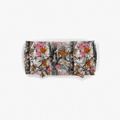 Pink Camo Bamboo Bow Headband