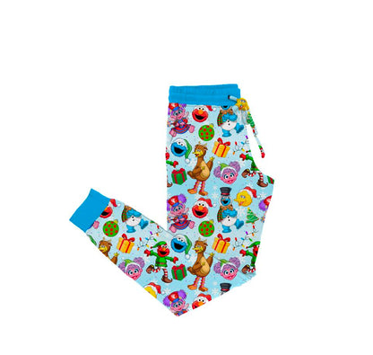 Sesame Street Secret Santa Bamboo Adult Jogger Pants