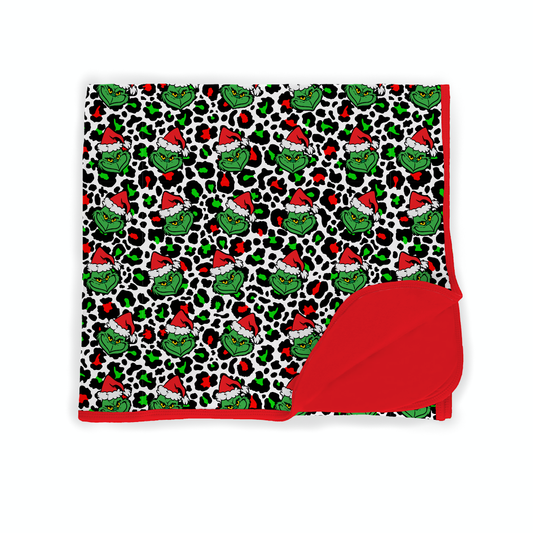 Meowy Grumpmas Double Layered Bamboo Blanket