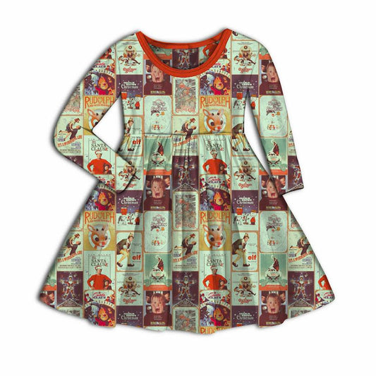 Christmas Classics Bamboo Long Sleeve Twirl Dress