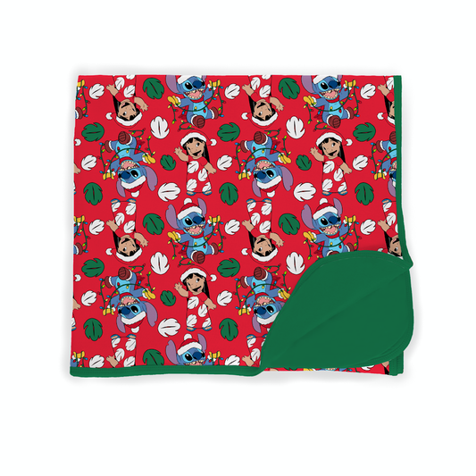 Mele Kalikimaka Double Layered Bamboo Blanket