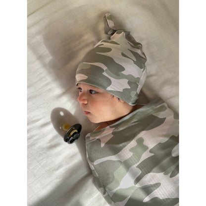 Cutie Cocoon™ Camo Cocoon & Hat Set