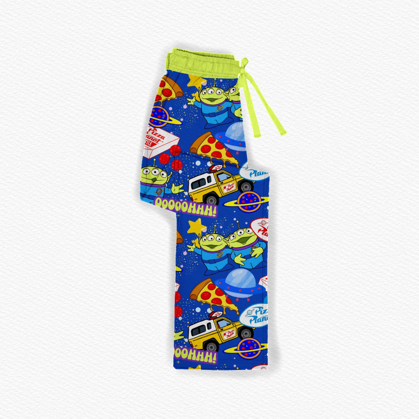 Pizza Planet Pals Bamboo Adult Straight Leg Pants