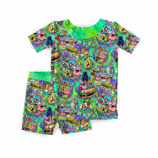 F Is For Friends Bamboo Short Sleeve & Shorts Two Piece Pajama Set