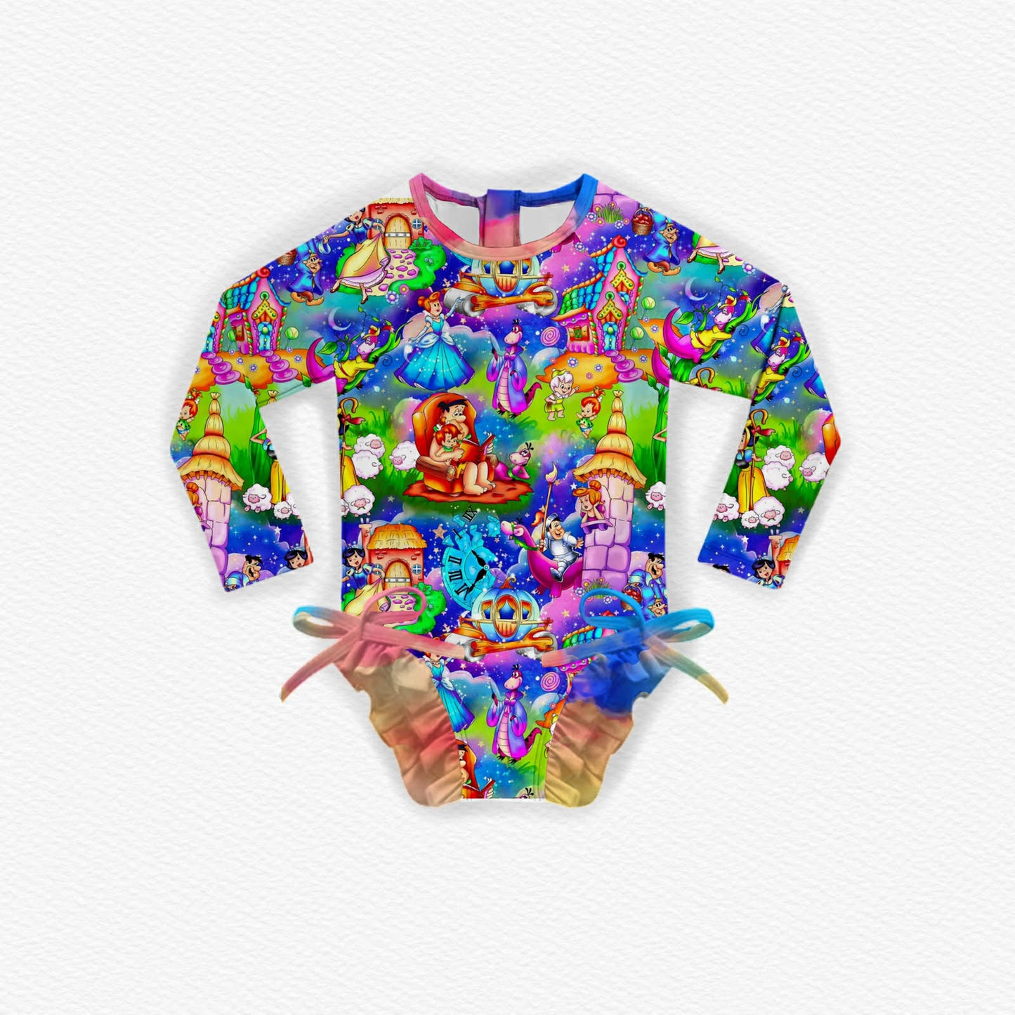 Yabba-Dabba-Doo! Ruffle One Piece Swimsuit