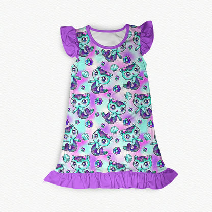 Spa Science Flutter Sleeve Bamboo Nightgown