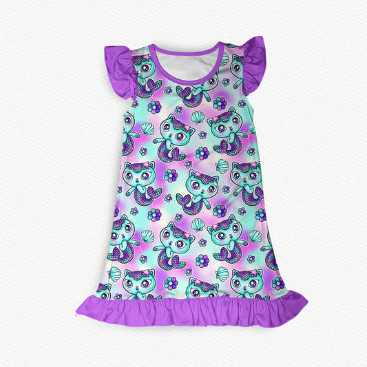 Spa Science Flutter Sleeve Bamboo Nightgown