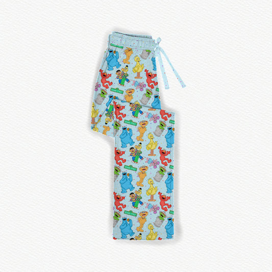 OG Sesame Street Bamboo Adult Straight Leg Style Pants