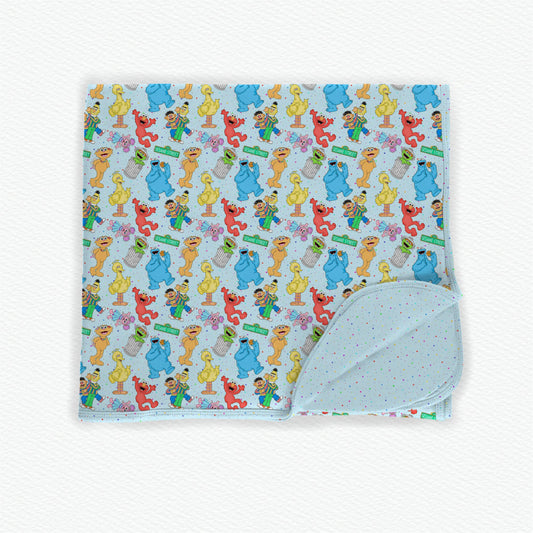 OG Sesame Street Triple Layered Bamboo Blanket