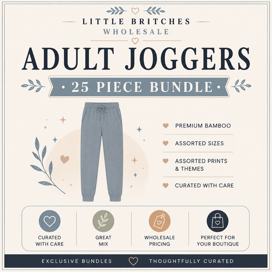 Adult Bamboo Jogger Pants Only | 25 Piece Wholesale Assortment