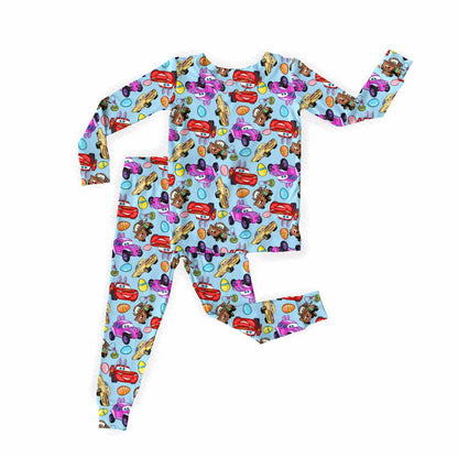 Racecar! Easter Bamboo Long Sleeve Two Piece Pajama Set