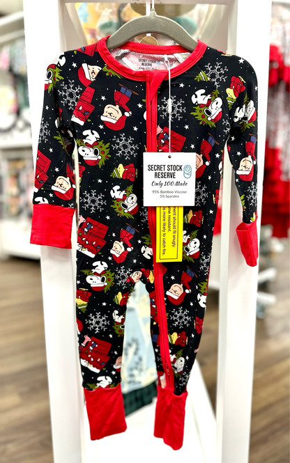 Charlie Brown Christmas Bamboo Zippy Pajamas