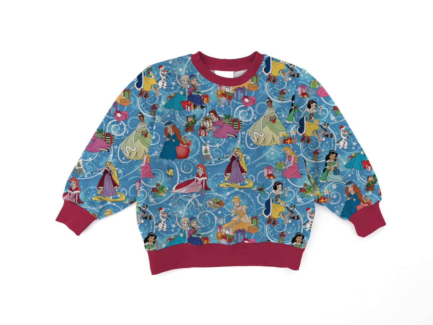 Princess Christmas Bamboo Terry Crewneck