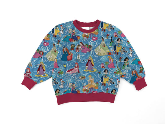 Princess Christmas Bamboo Terry Crewneck