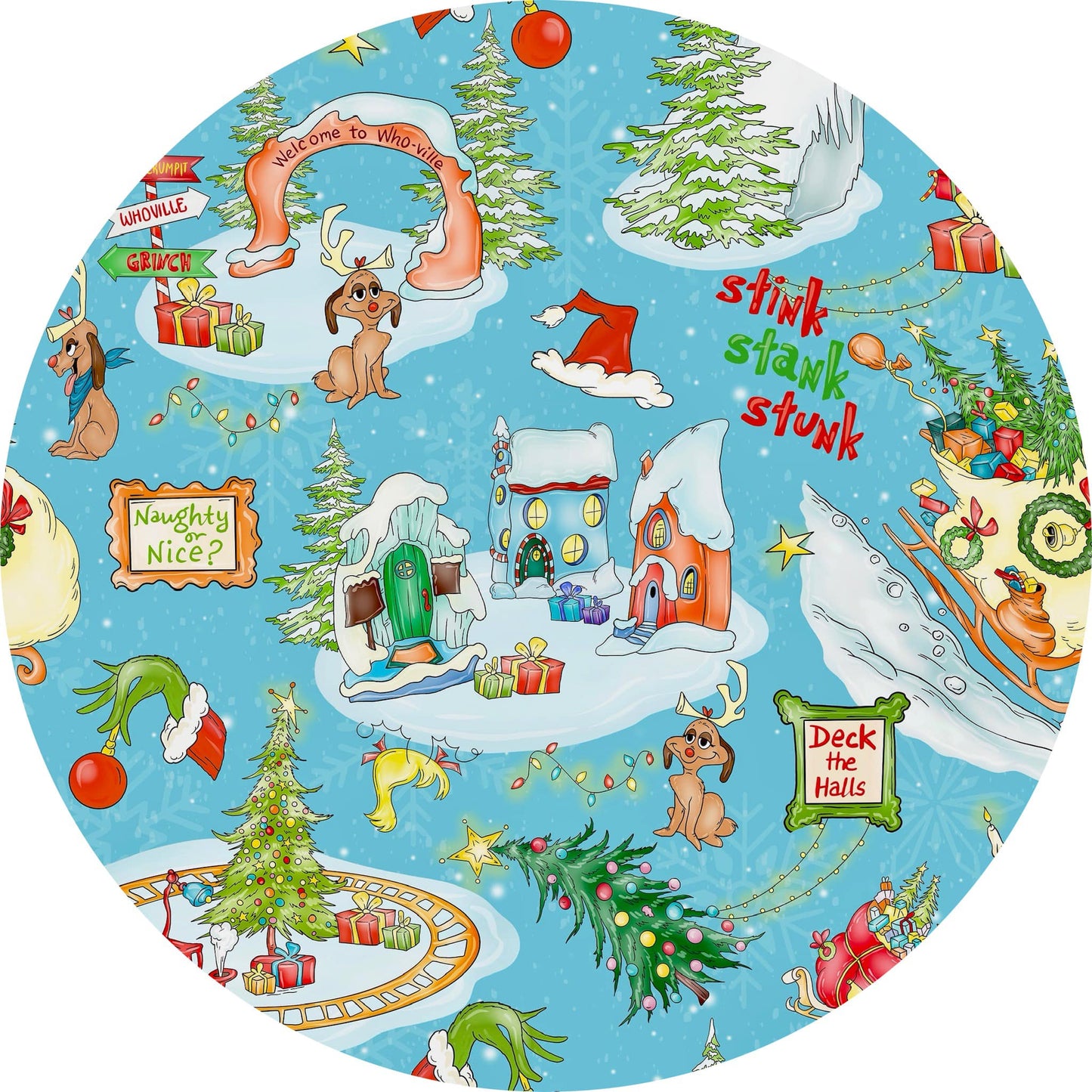 Green Guy Christmas Bamboo Zippy Pajamas