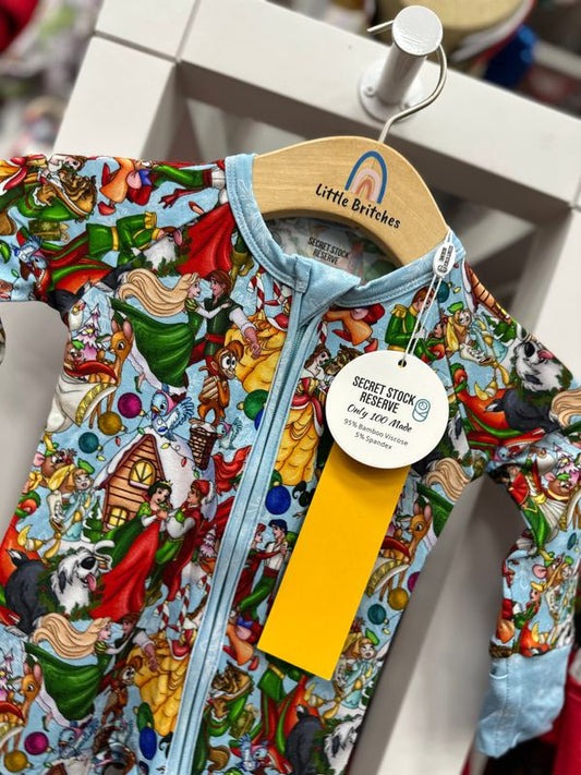 Princess Christmas Bamboo Zippy Pajamas