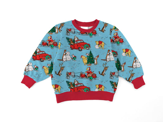 Pooh Christmas Bamboo Terry Crewneck