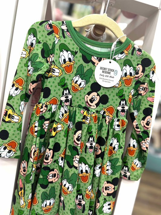 St. Patricks Day Fab Five Bamboo Long Sleeve Dress