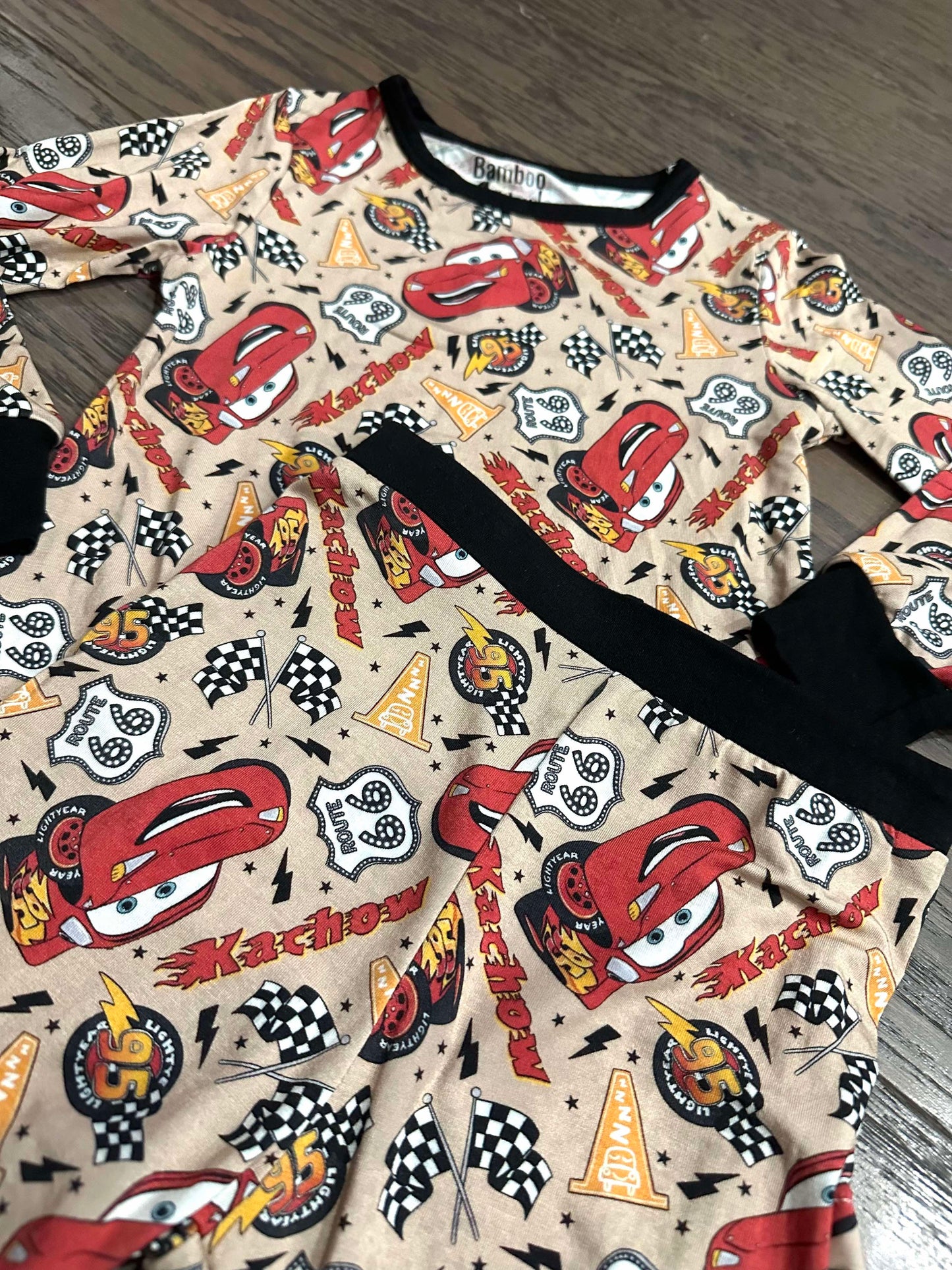 Route 66  Bamboo Long Sleeve Two Piece Pajama Set