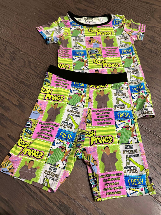 Fresh Prince Bamboo Short Sleeve Two Piece Pajama Set