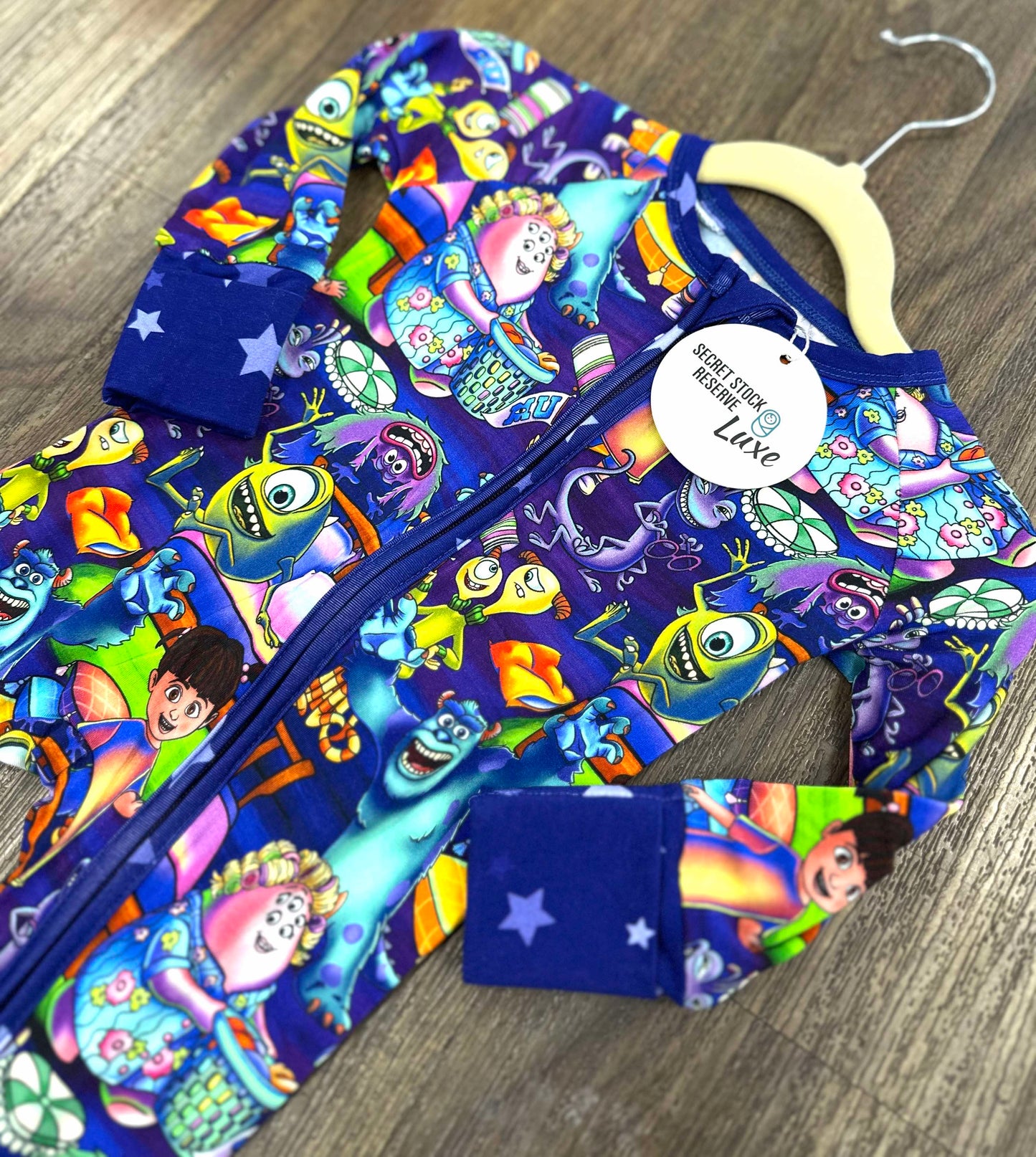 Neon Monsters Inc Bamboo Zippy Pajamas