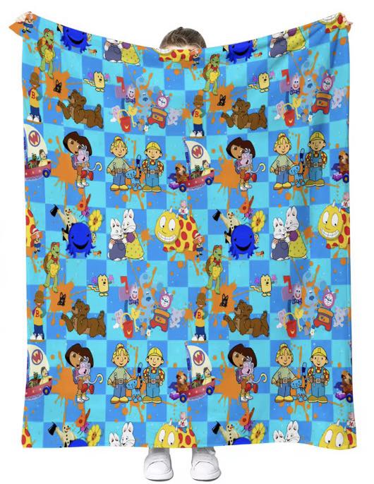 Saturday Morning 50" X 60" Micro Minky Plush Blanket