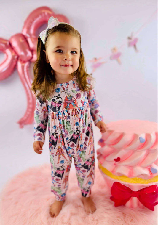 Justice & Pirouette's Bamboo Long Sleeve Day Romper