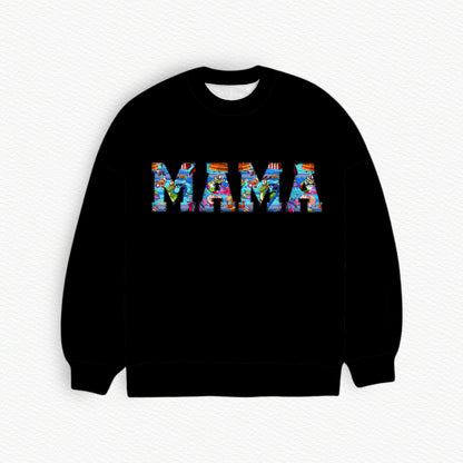 Toy Story Carnival MAMA Embroidered French Terry Bamboo Spandex Adult Sweatshirt