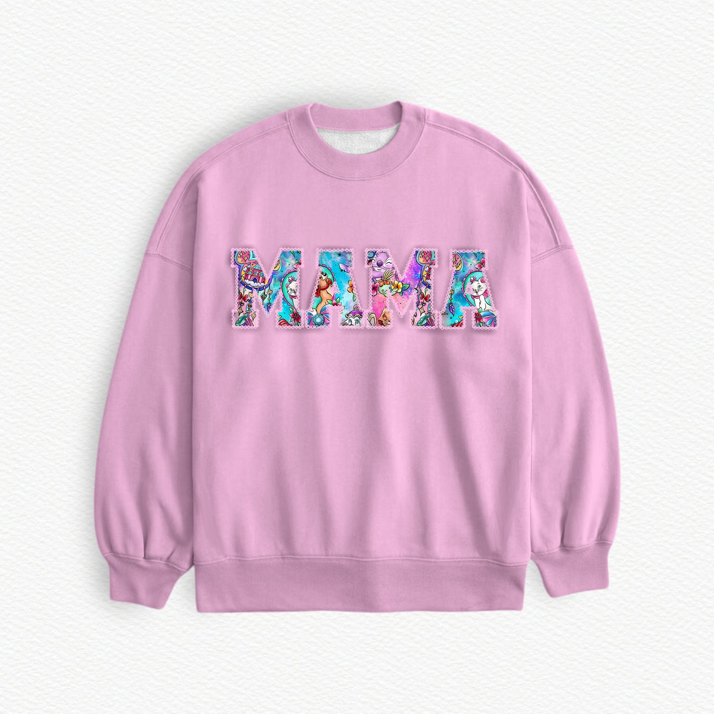 Love is Magic MAMA Embroidered Lightweight Bamboo Spandex Adult Sweatshirt