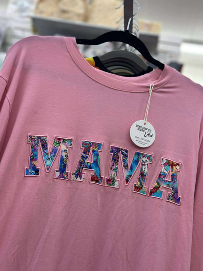 Love is Magic MAMA Embroidered Lightweight Bamboo Spandex Adult Sweatshirt