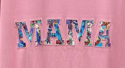 Love is Magic MAMA Embroidered Lightweight Bamboo Spandex Adult Sweatshirt
