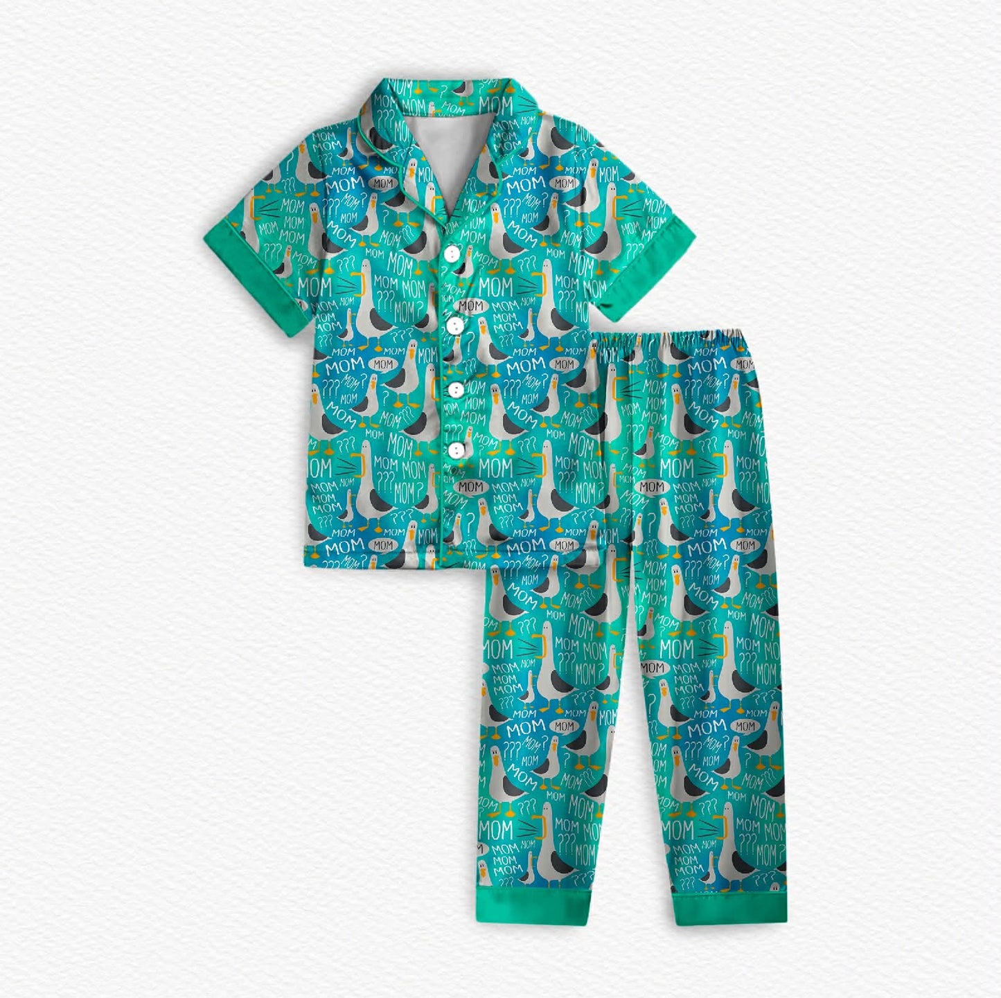 MOM? ADULT Bamboo Short Sleeve & Pants Lounge Set