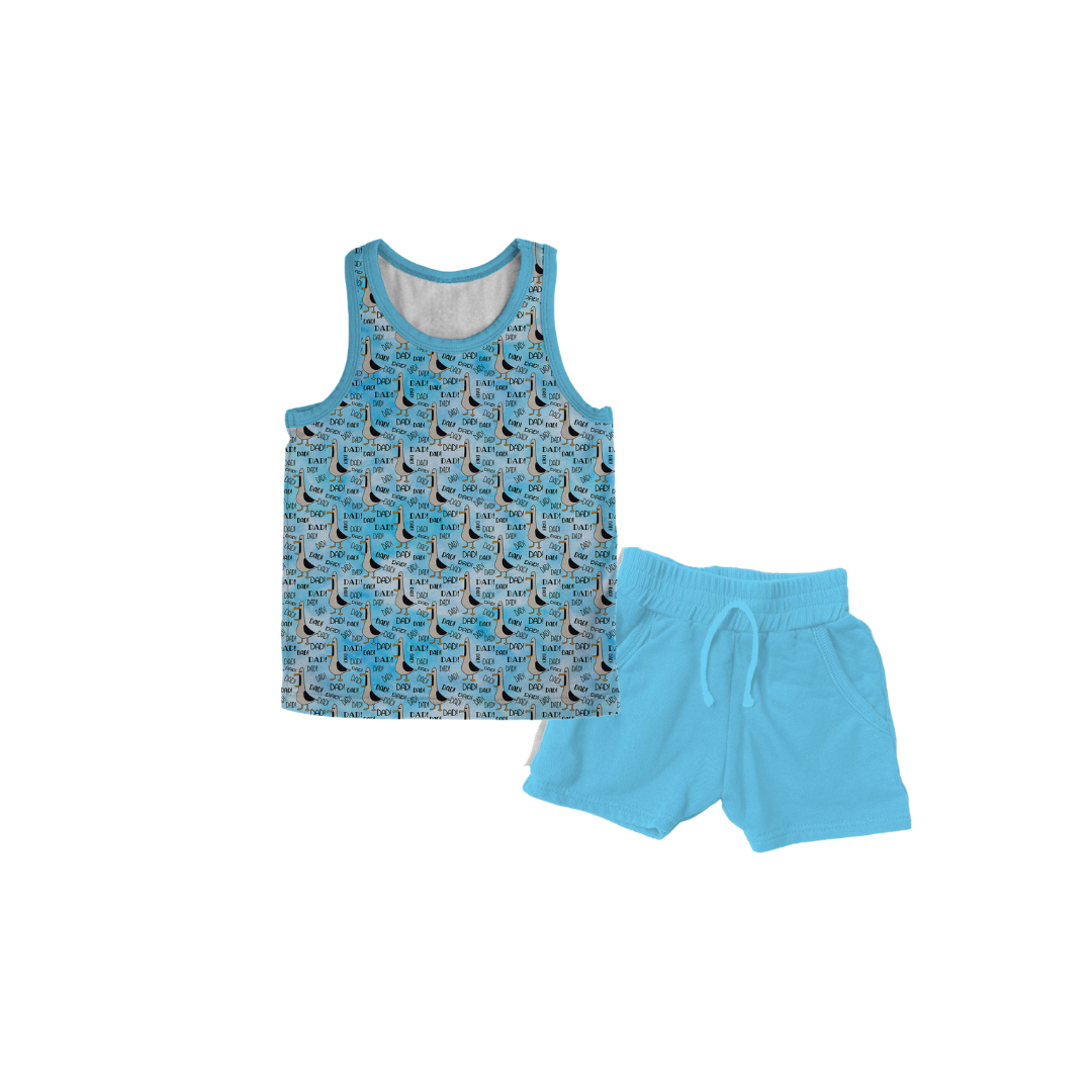 DAD! DAD! DAD! Bamboo Muscle Tank & Shorts Set