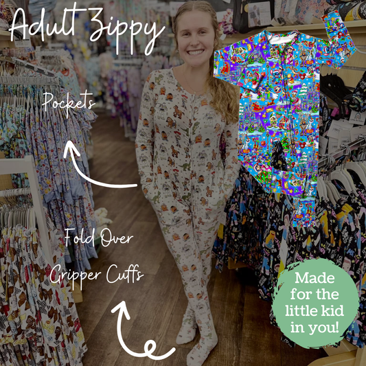 Walt's Winter Wonderland Adult Bamboo Zippy Pajamas