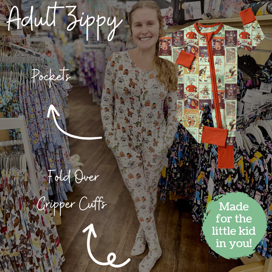 Christmas Classics Adult Bamboo Zippy Pajamas