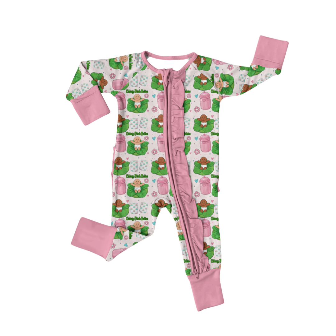 Cutie Patch Bamboo Ruffle Zippy